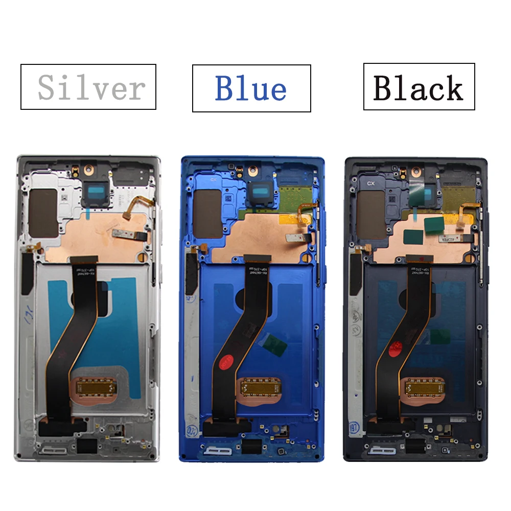 for Samsung Galaxy Note 10+ 10 Plus N975 Tested with Frame Mobile Phone OLED Lcds Display Touch Screen Replacement Wholesale