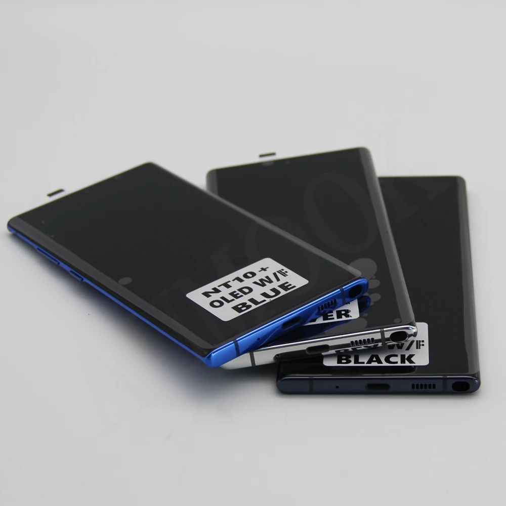 for Samsung Galaxy Note 10+ 10 Plus N975 Tested with Frame Mobile Phone OLED Lcds Display Touch Screen Replacement Wholesale