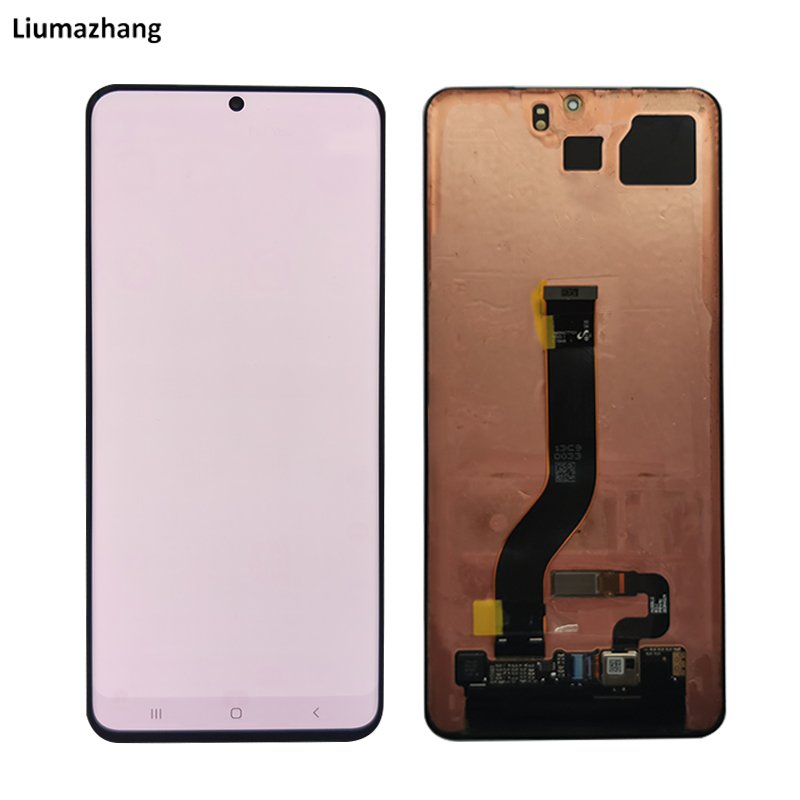 Original Super AMOLED Mobile Phone LCDS For Samsung Galaxy S20 Plus Display Touch Screen Assembly With burn marks