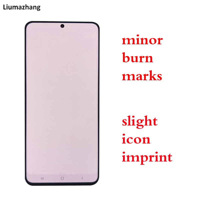 Original Super AMOLED Mobile Phone LCDS For Samsung Galaxy S20 Plus Display Touch Screen Assembly With burn marks