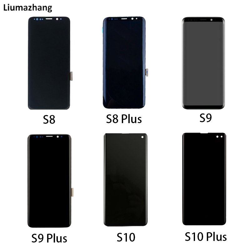 Original For Samsung S8 Plus LCD Screen Used Display Touch Screen Replacement For Samsung S6 S7 S8 S9 S10 S20 Plus s20 ultra LCD