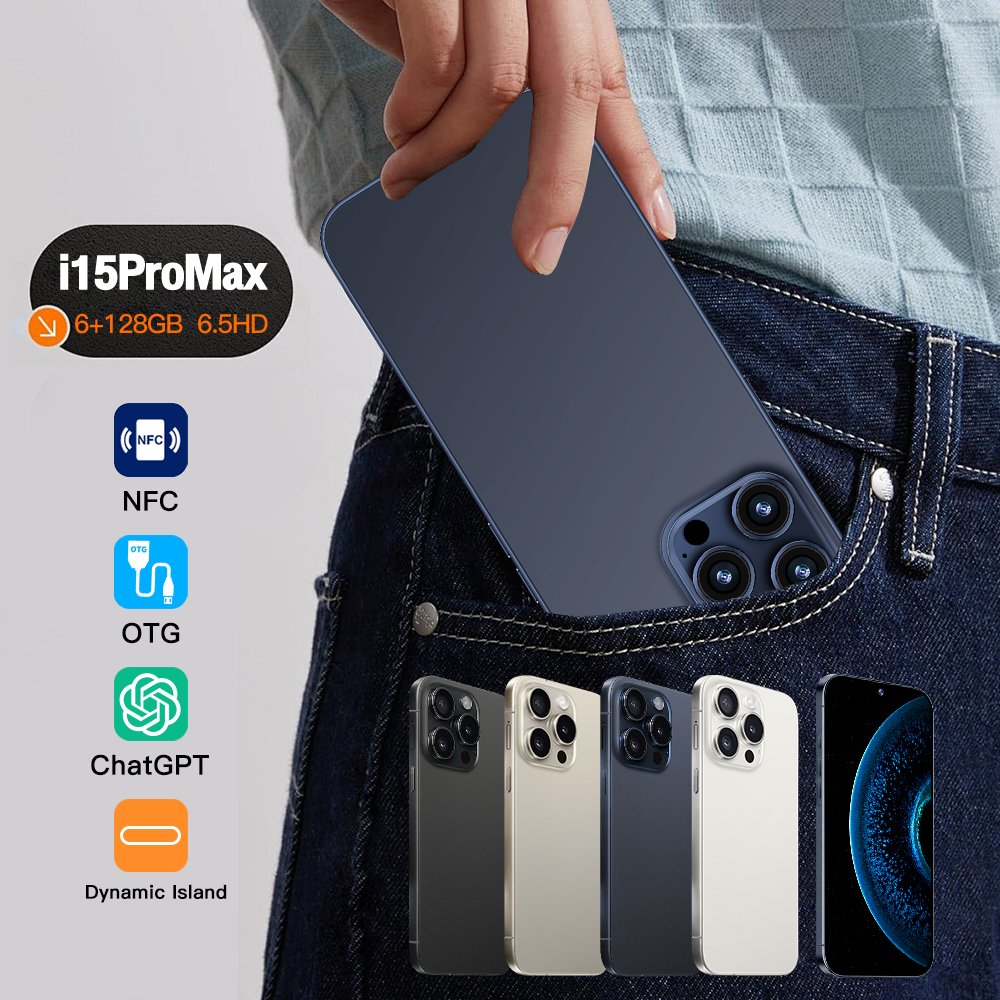 Medome Gaming Mobile Phone Original i For Phone 15 Pro Max Cell Phone Smartphone Telefone 17 15 16 Android Feature 5G Smartphone