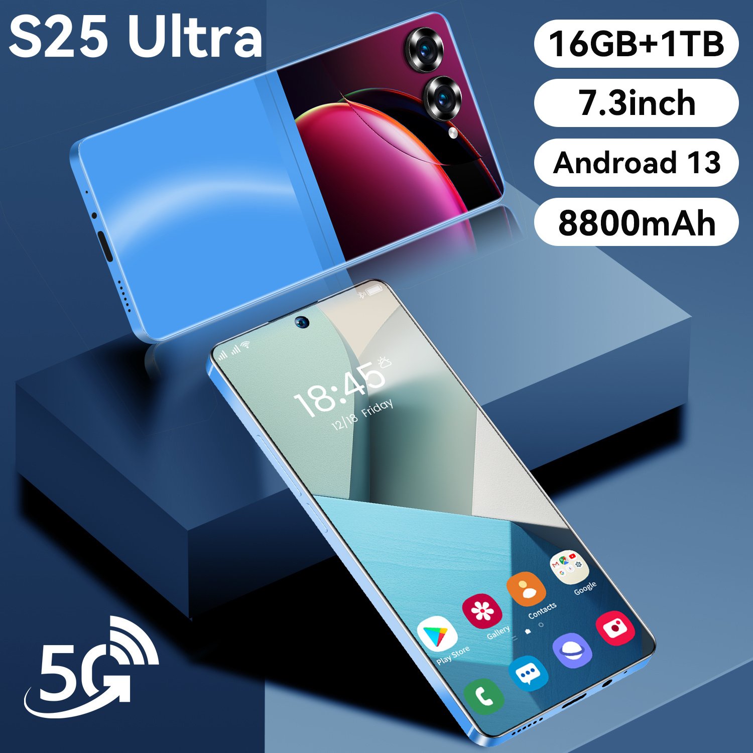 JDL S25 Ultra 7.3" Smart phone 16GB+1TB Factory Customization Low Price camera 72MP mobile phone