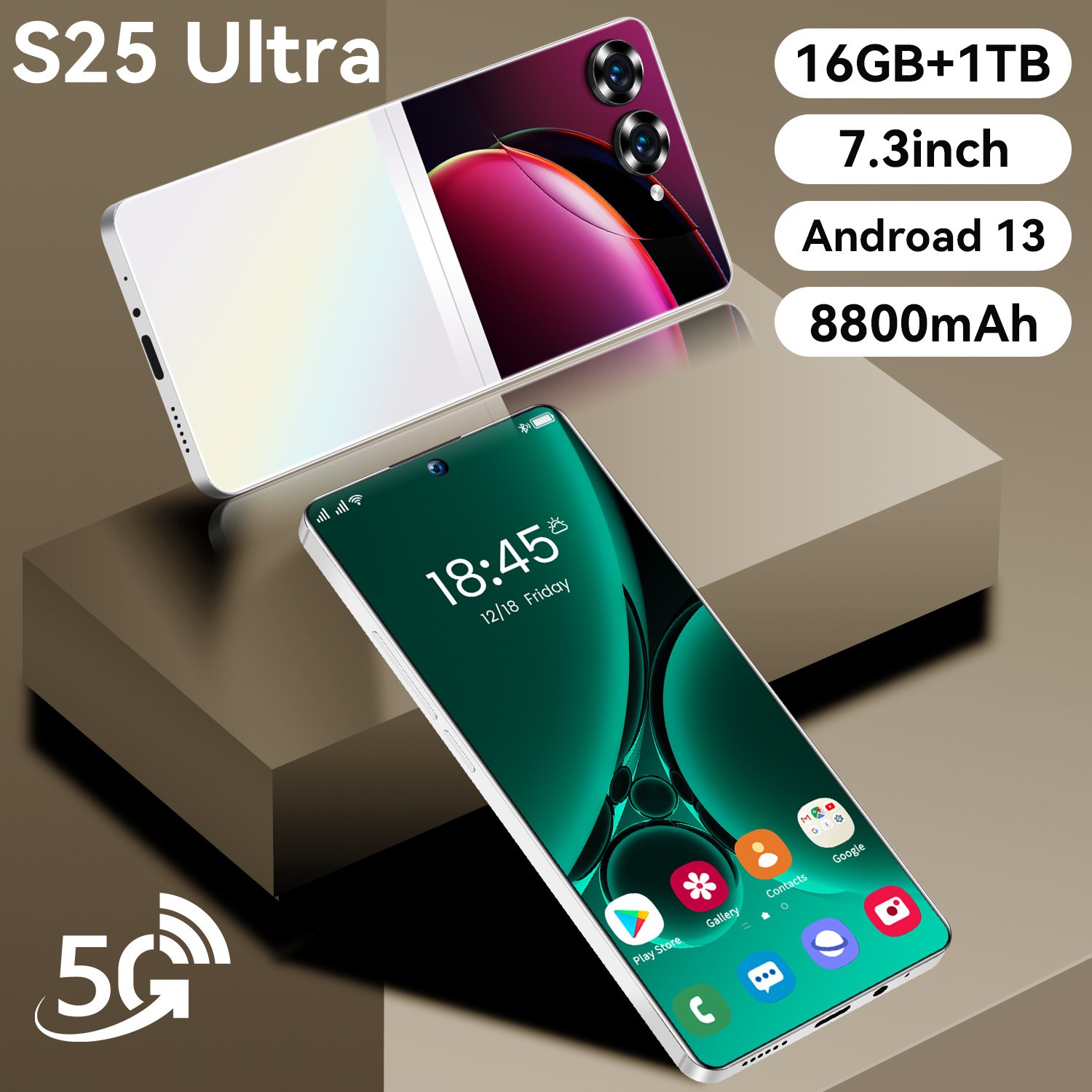 JDL S25 Ultra 7.3" Smart phone 16GB+1TB Factory Customization Low Price camera 72MP mobile phone