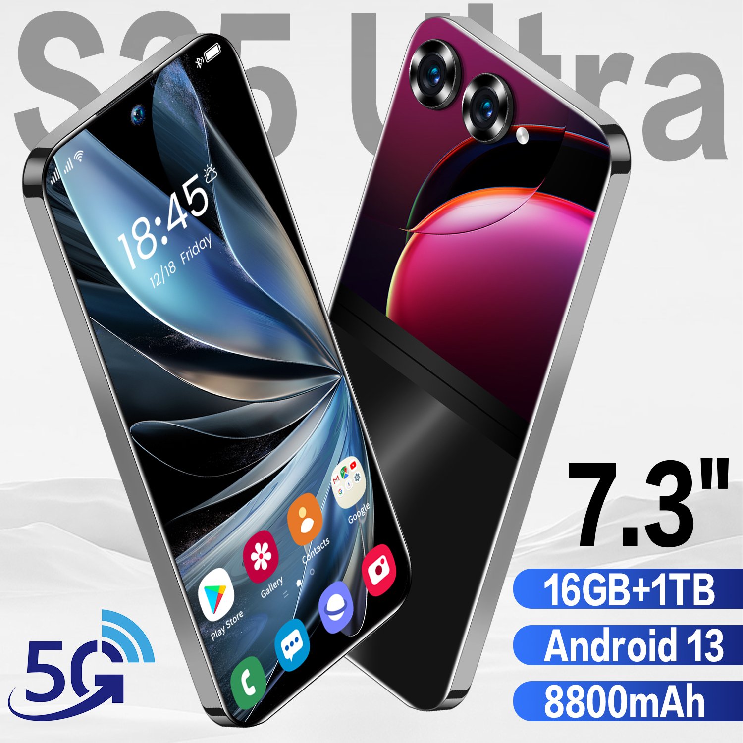JDL S25 Ultra 7.3" Smart phone 16GB+1TB Factory Customization Low Price camera 72MP mobile phone