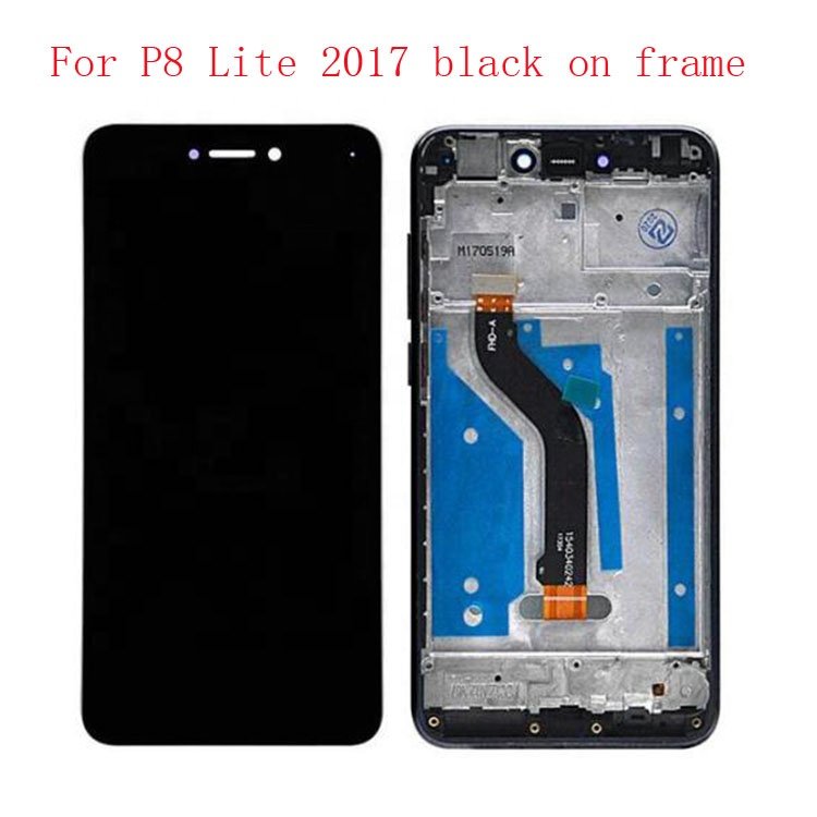 5.2inch mobile phone lcds For Huawei P8 Lite 2017 LCD screen on frame & Lcd touch screen