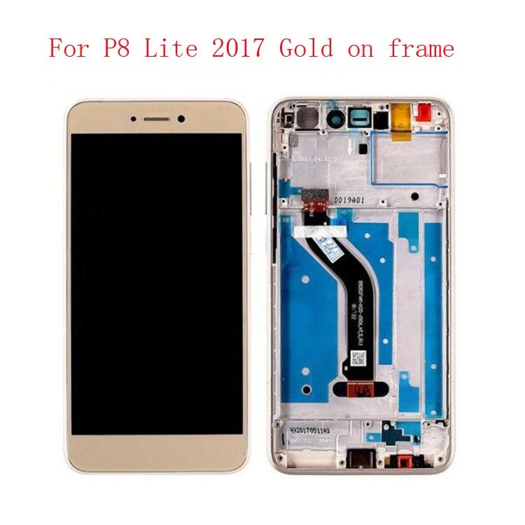 5.2inch mobile phone lcds For Huawei P8 Lite 2017 LCD screen on frame & Lcd touch screen