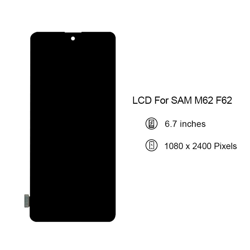 New Products M62 F62 Lcd Touch Screen Replacement Mobile Phone Digital Panel Display For Samsung M62 F62
