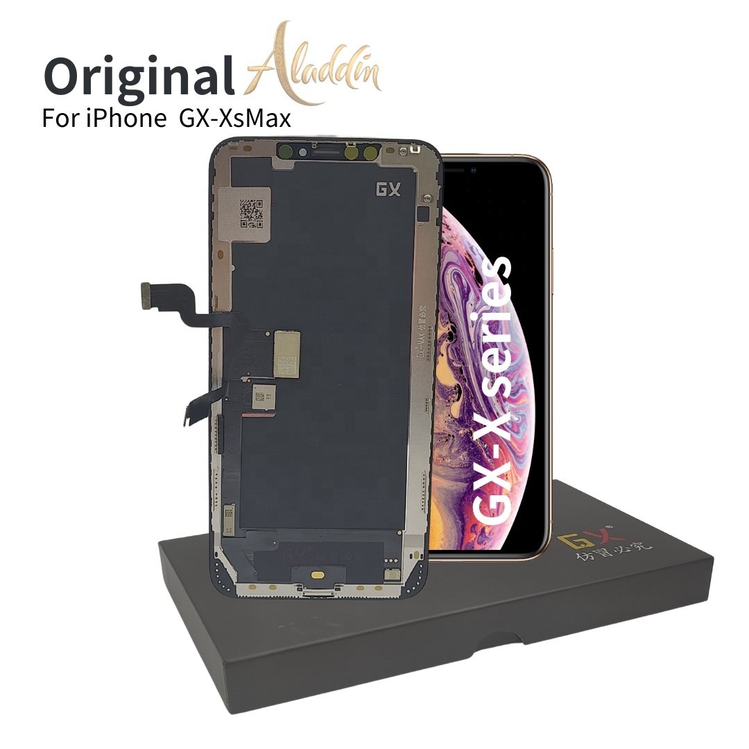 New Officially Original Phone parts LCD GX Max Oled for iPhone Xs Max Apple Mobile Phone LCD Repairment Parts with service pack