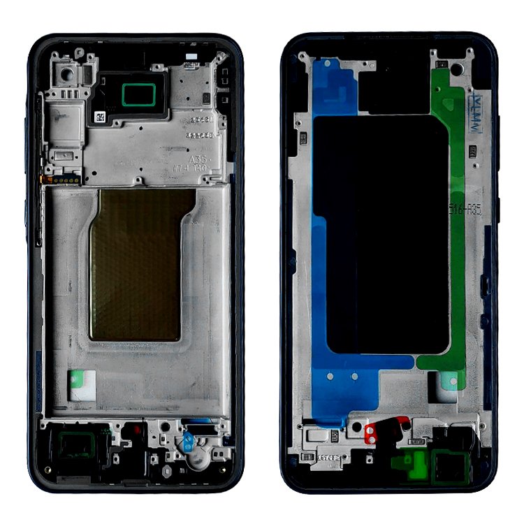 For Samsung Galaxy A35 Middle Frame Plate Housing Board Lcd Support Faceplate Bezel Cover Front Screen Holder Lcd Frame
