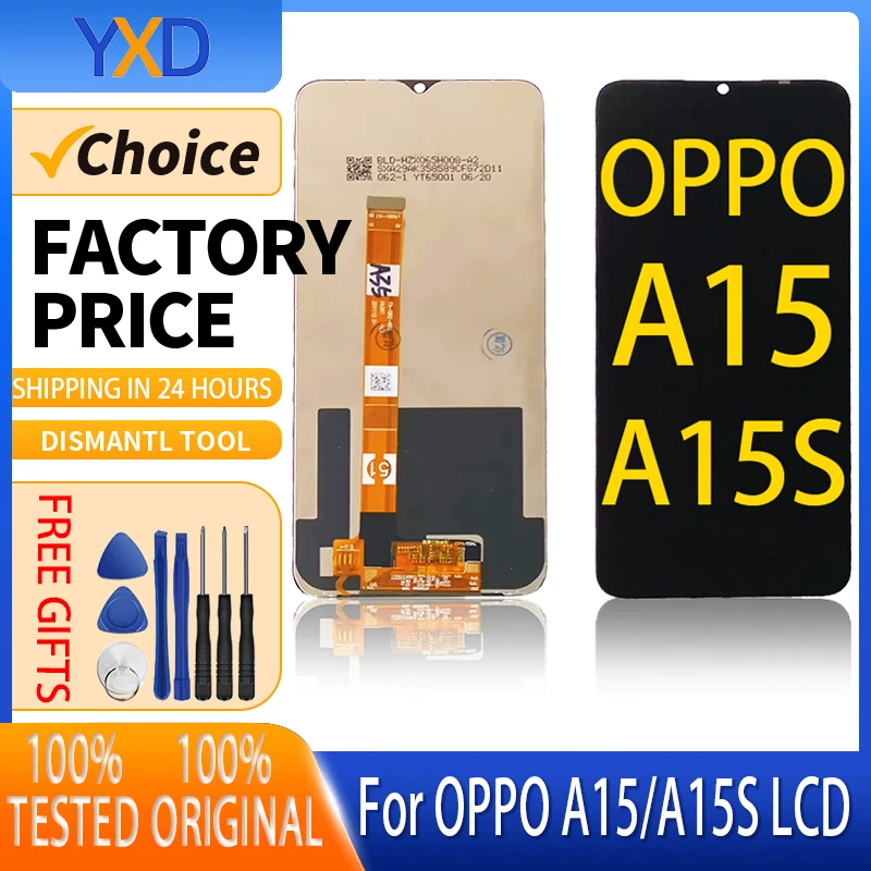 Wholesale Smart Mobile Phone Lcd Screen With Frame Panel Screen Display touch Screen Digitizer For OPPO A15 A15S