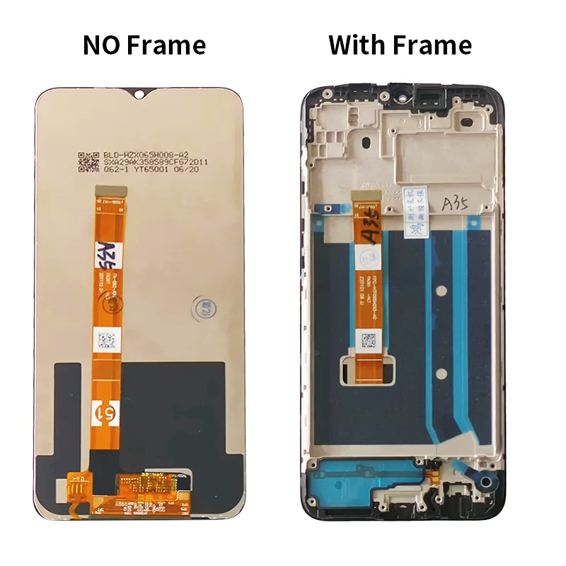 Wholesale Smart Mobile Phone Lcd Screen With Frame Panel Screen Display touch Screen Digitizer For OPPO A15 A15S