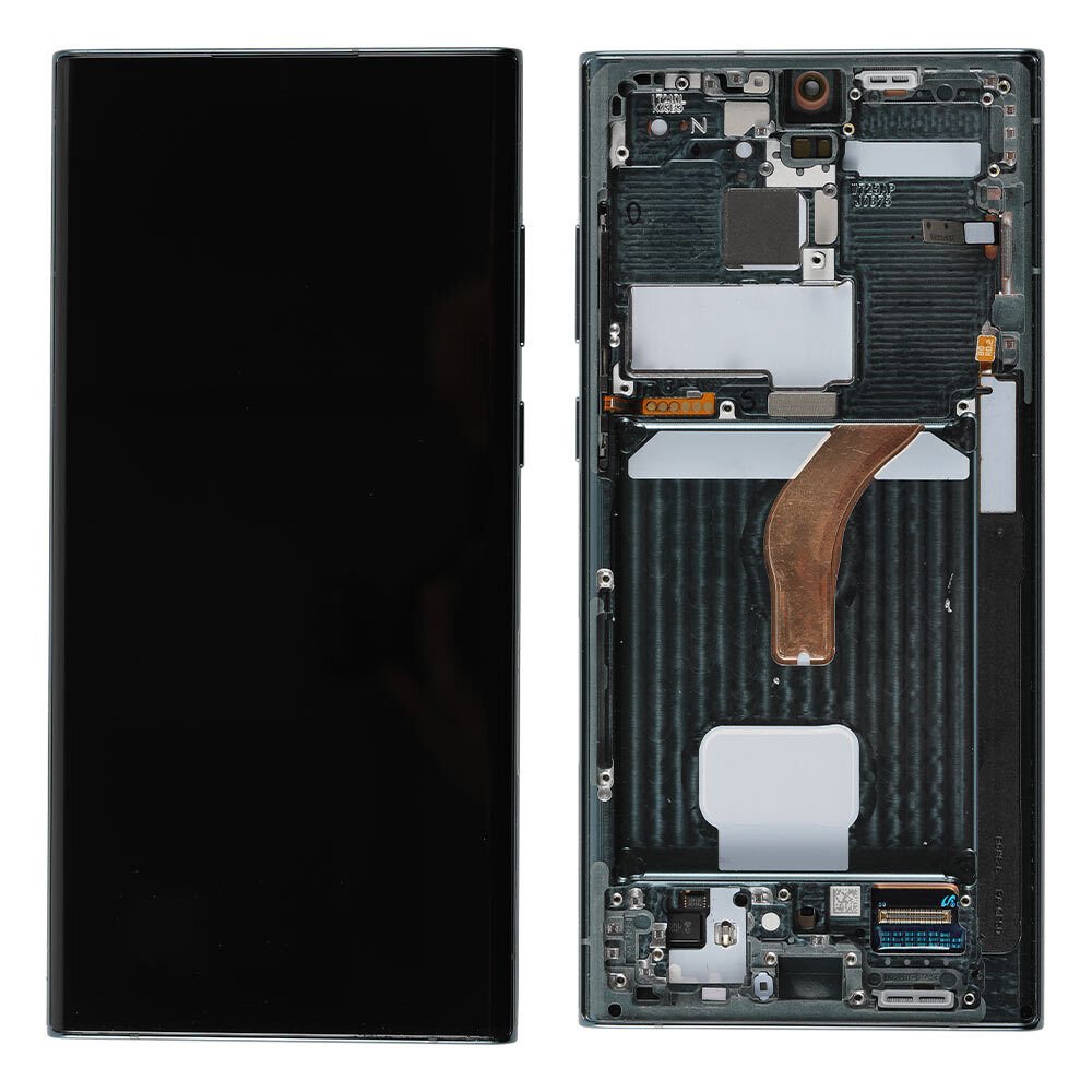 OLED Touch Display Replacement Assembly for Samsung Galaxy S22 Ultra 5G SM-S908B/908U with Frame Mobile Phone LCDs