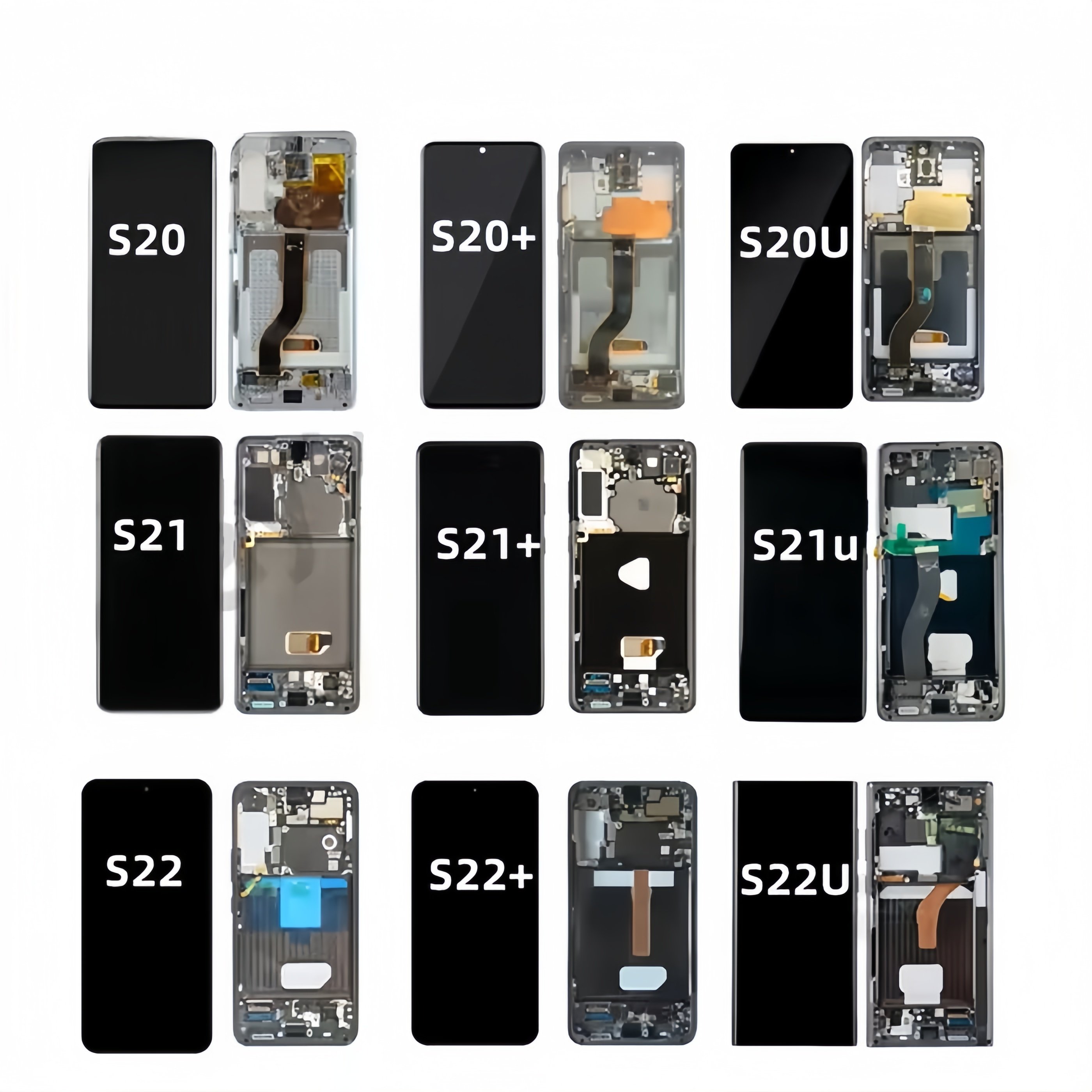 Original mobile Phone Lcds for samsung galaxy s22 ultra lcd screen for samsung s22 s23 s24ultra lcd digitizer screen replacement