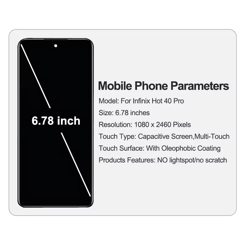 Mobile Phone LCDs for Infinix Hot 40 Pro Pantallas LCD para telefono movil Infinix Hot 40 Pro