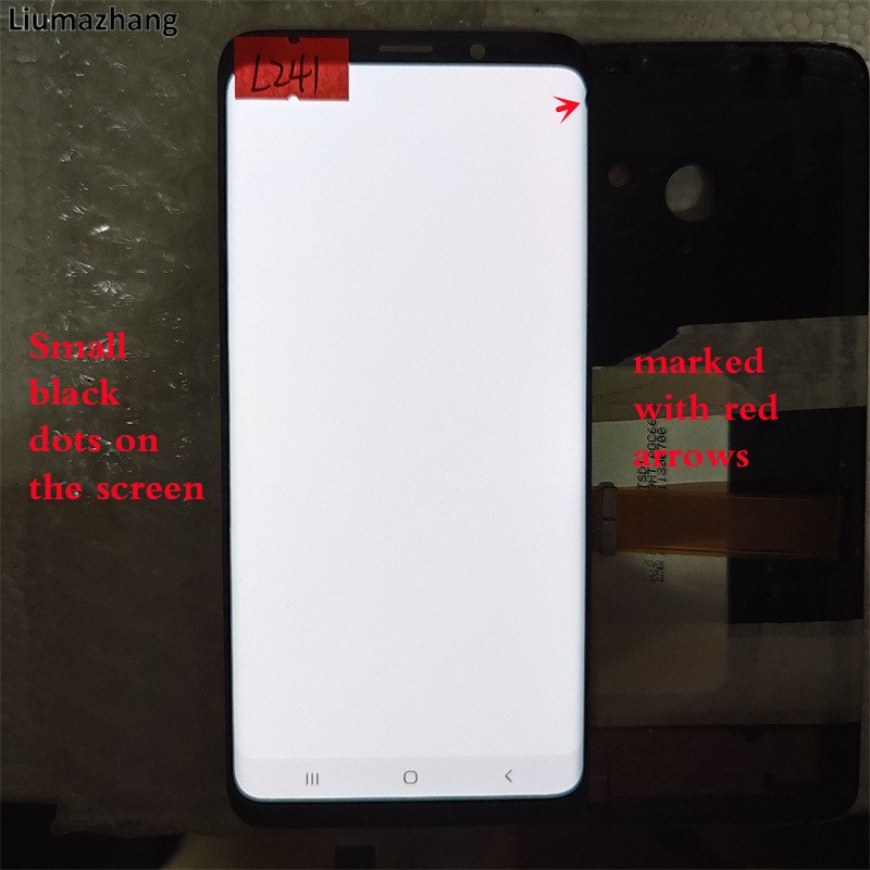 Original AMLODE Mobile Phone LCDS For Samsung Galaxy S9 Plus G965U G965F G950B Display Touch Screen Assembly With black Dots