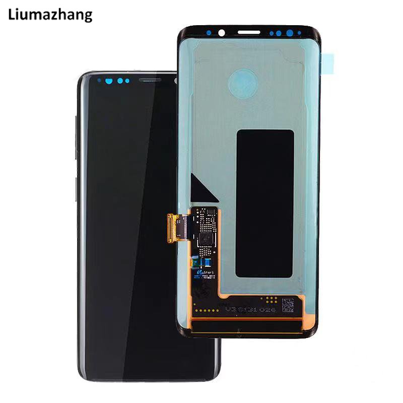 Original AMLODE Mobile Phone LCDS For Samsung Galaxy S9 Plus G965U G965F G950B Display Touch Screen Assembly With black Dots