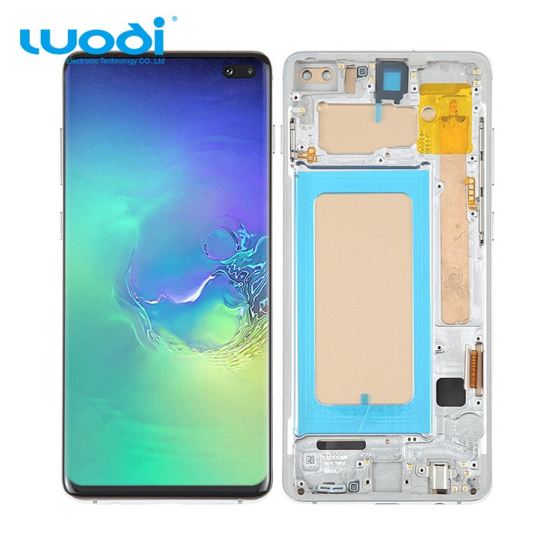 Best Selling Original For Samsung Mobile Phone Lcds Screen S10+ S10 Plus Screen Replacement Digitizer Full Assembly With Frame