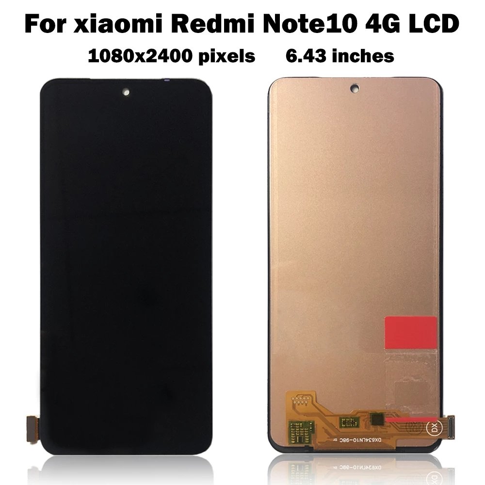 Mobile Phone LCDs Spare Parts Full Assembly Replacement TFT Display LCDs for Xiaomi Redmi note10 Pro 4G M2101K7AI Note 10s