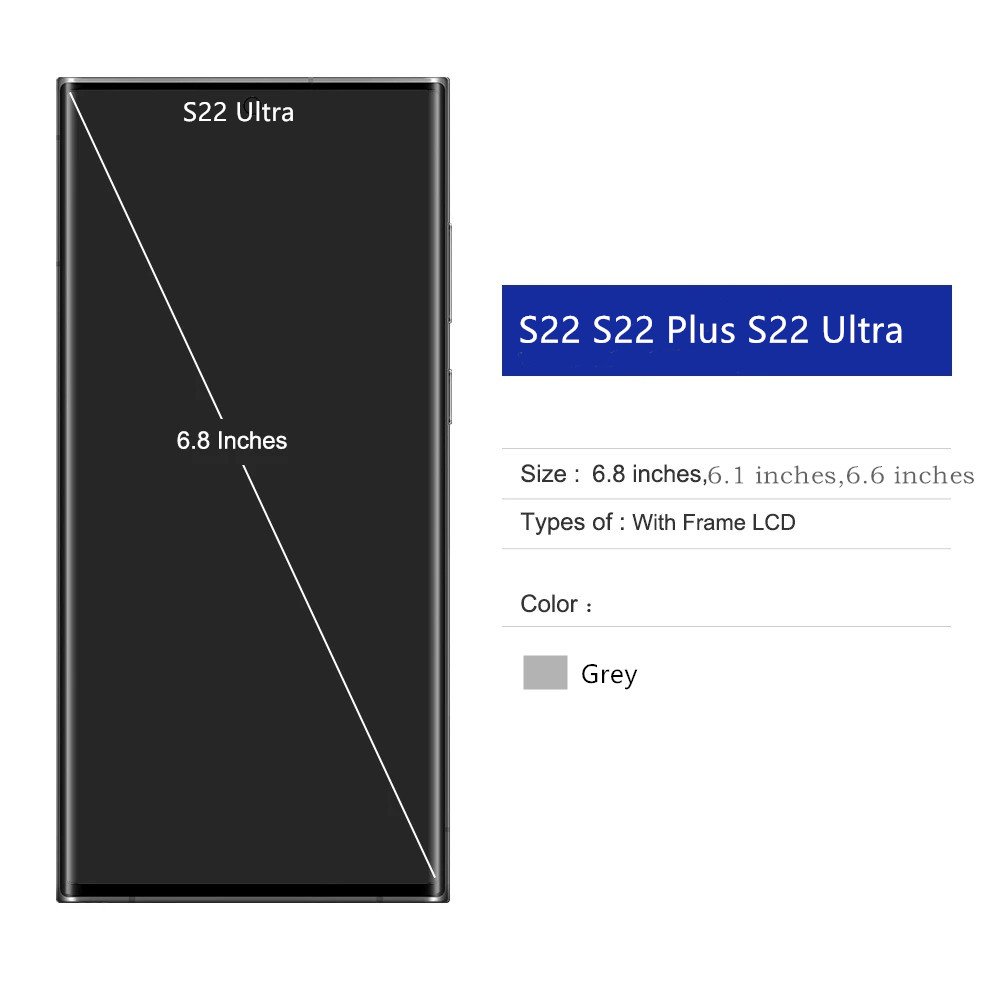 lcd for samsung galaxy S22 S22 plus S22 ultra lcd display screen touch screen digitizer component with dots and lines