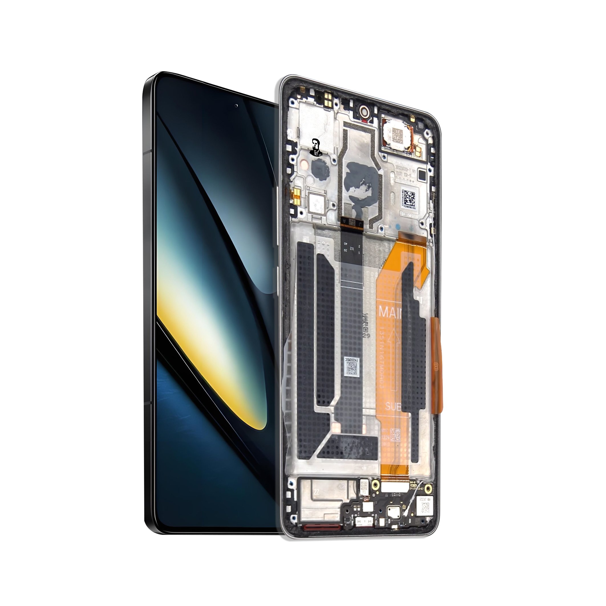 Mobile phone LCD screen For Xiaomi Poco F6 lcd display touch with frame assembly