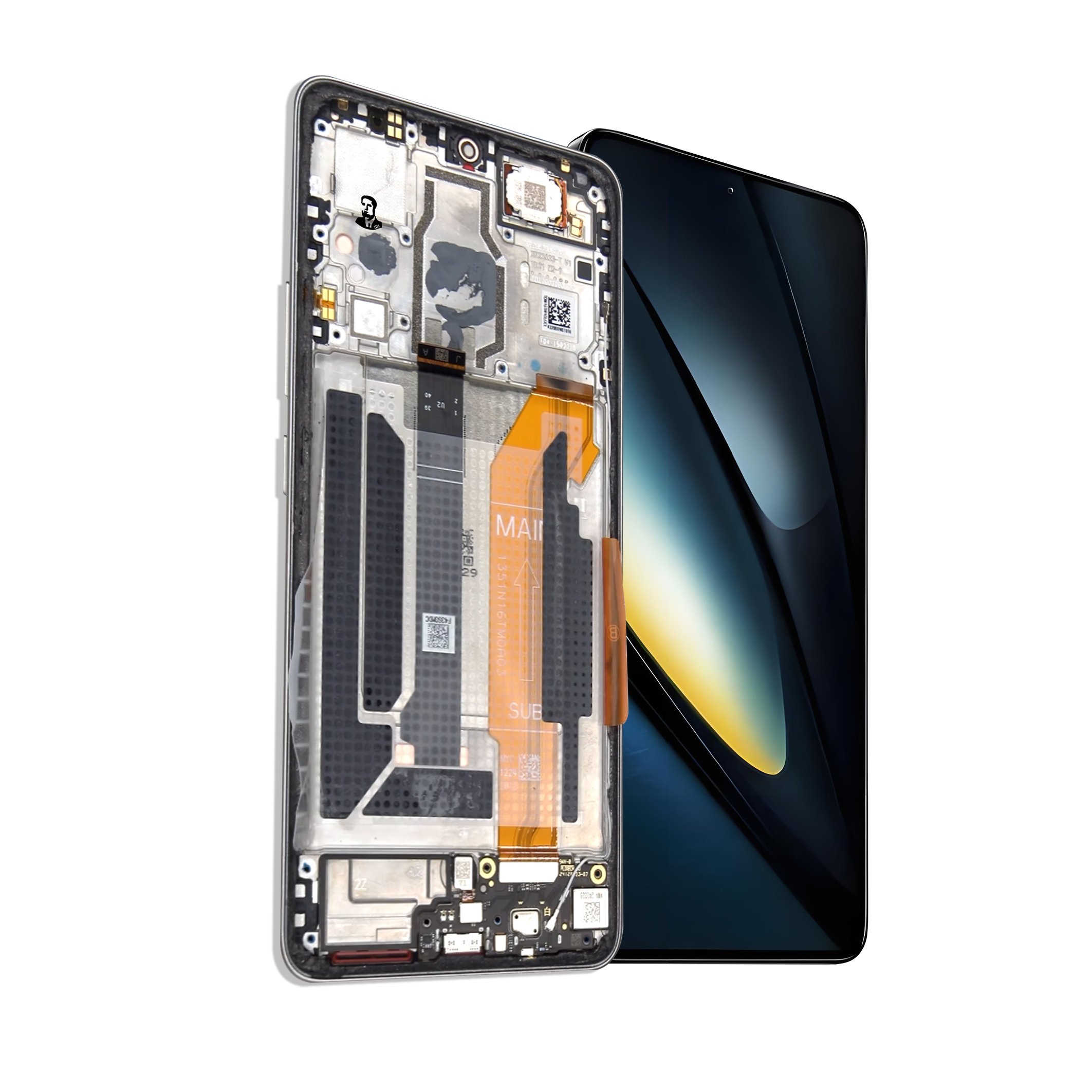 Mobile phone LCD screen For Xiaomi Poco F6 lcd display touch with frame assembly