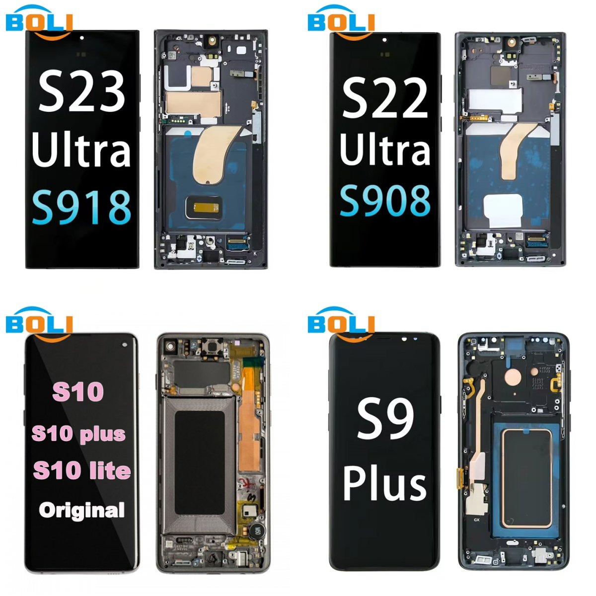 Original Mobile Phone Lcds for Samsung Galaxy S24 Ultra Plus S928U S928B Amoled TFT LCD Display Touch Screen Digitizer Assembly