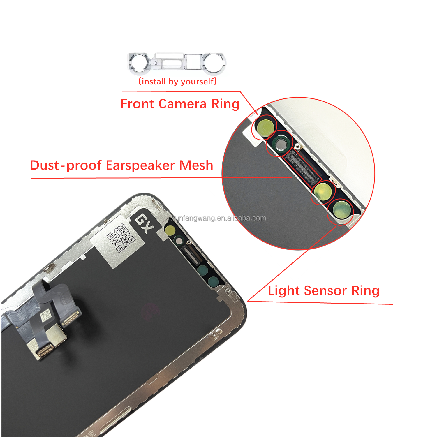 Pantalla GX JK amoled LCD Display For iPhone X 12 13 15 Pro max LCD Display Touch Screen Digitizer Assembly For 14 11 XR XS Max