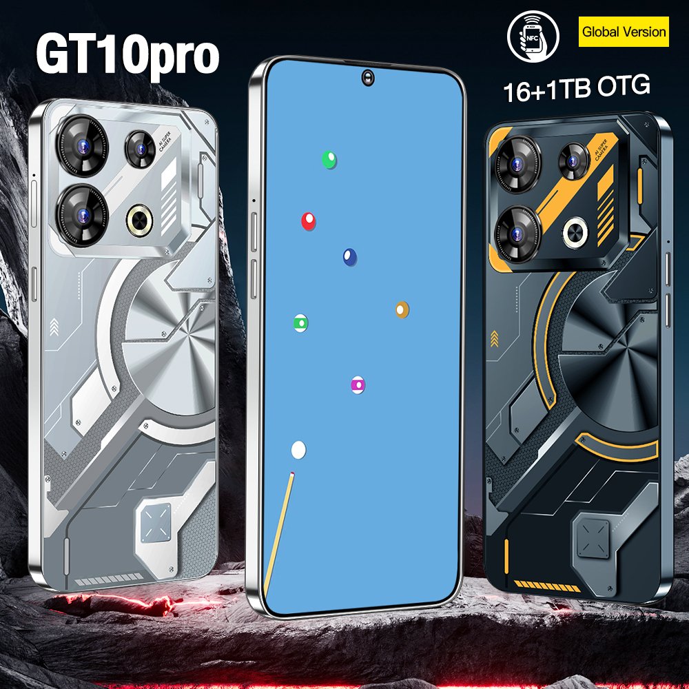 Gaming Mobile Phones 5G Original Phone 15 Pro Max Smartphone GT10 Pro New 14 13 16G 1T Cheap Telephone Smart Phone Dropshipping