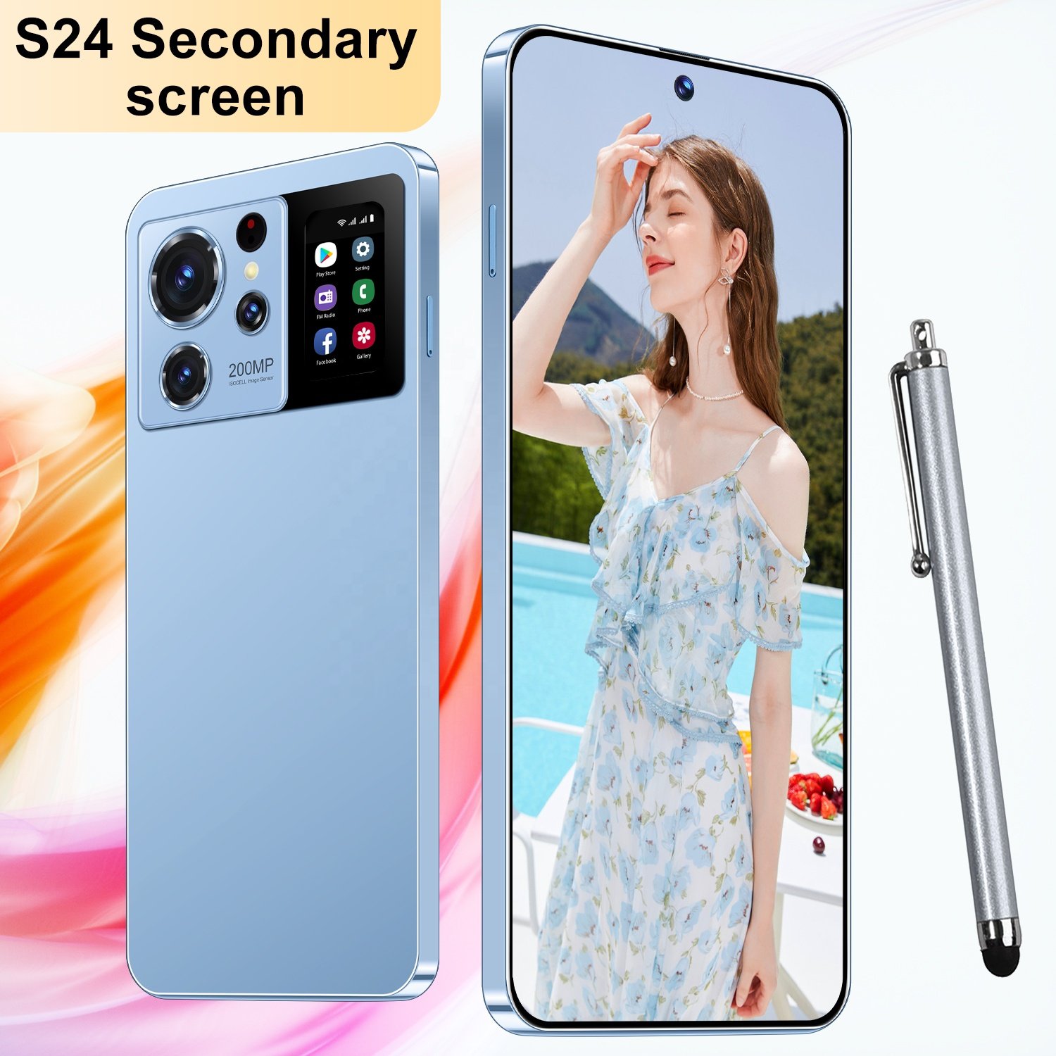 Hot sale s24 ultra phone Global version Smartphone 16GB+1TB Android13 Cellphones Face Unlock 3g4g5g Mobile phone