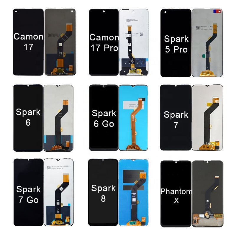 Display LCD Touch Screen For Infinix Hot 8 9 10 note10 11 12 X603 X650 X559 X624 For Tecno 4 6 P36 Pro KE5 KC2 KC8 Camon 12 X605