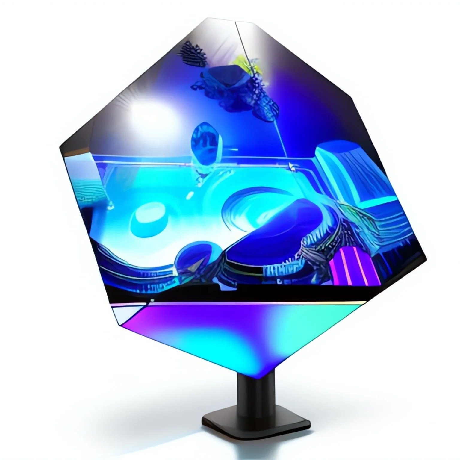 Wifi 4G Restaurant Pub 5 Faces Magic Cube Display Smart Phone Control LED Screen Cube Fast Pattern Change