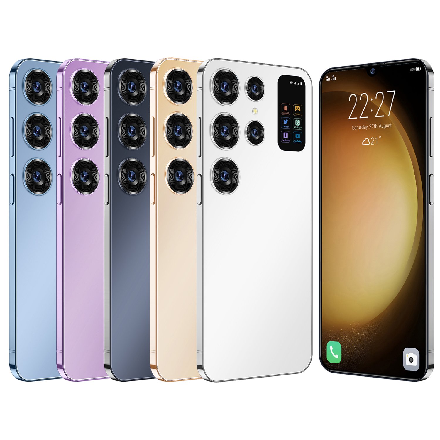 2024 Original new fashion Phone Wholesale Telephone Unlocked Smartphone Mobile Phone S24 Ultra