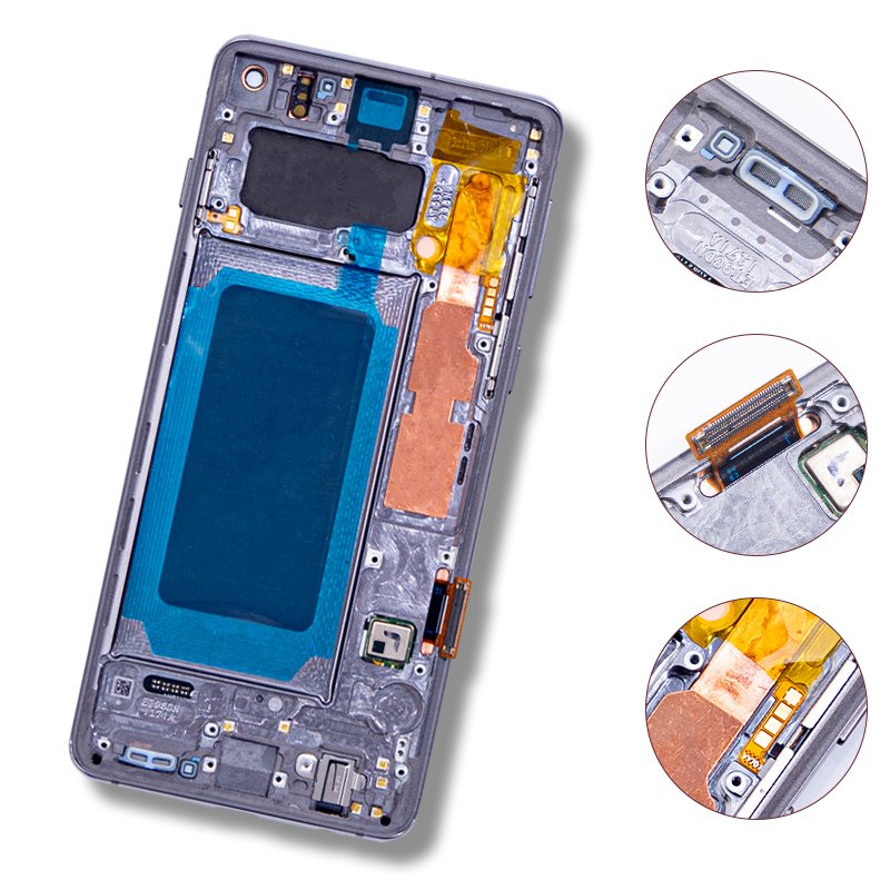 Original OLED With Frame Mobile Phone LCD Display Touch Screen For Samsung Galaxy S10 Mobile Phone LCDs For Samsung