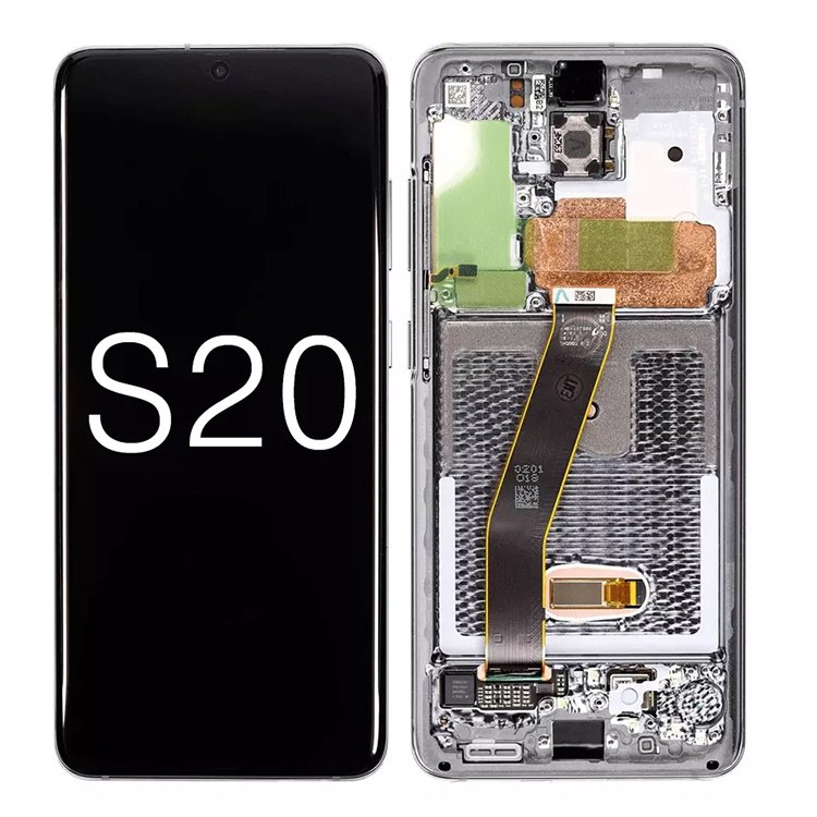 Wholesale Hot Sale 6.2 Inch Touch Screen Display Inecell Mobile Phone Replacement Lcds For Samsung S20 5G With Frame