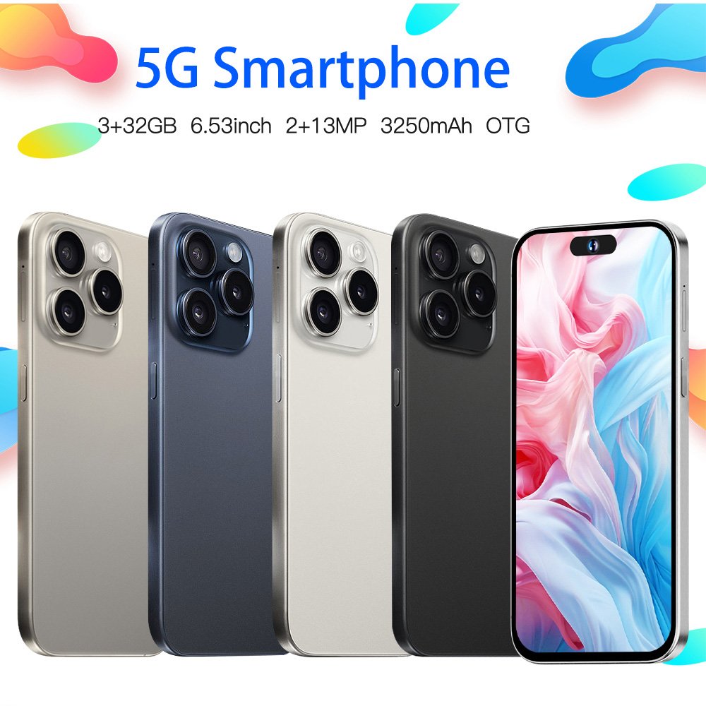 Slimoro Smartphone 5G Original Cell Phone Smart Phone Telefon Gaming Mobile Phone i14 i16 Android 13 Feature Cheap 5G Smartphone