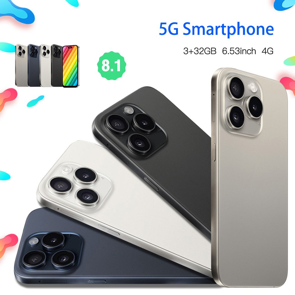 Slimoro Smartphone 5G Original Cell Phone Smart Phone Telefon Gaming Mobile Phone i14 i16 Android 13 Feature Cheap 5G Smartphone