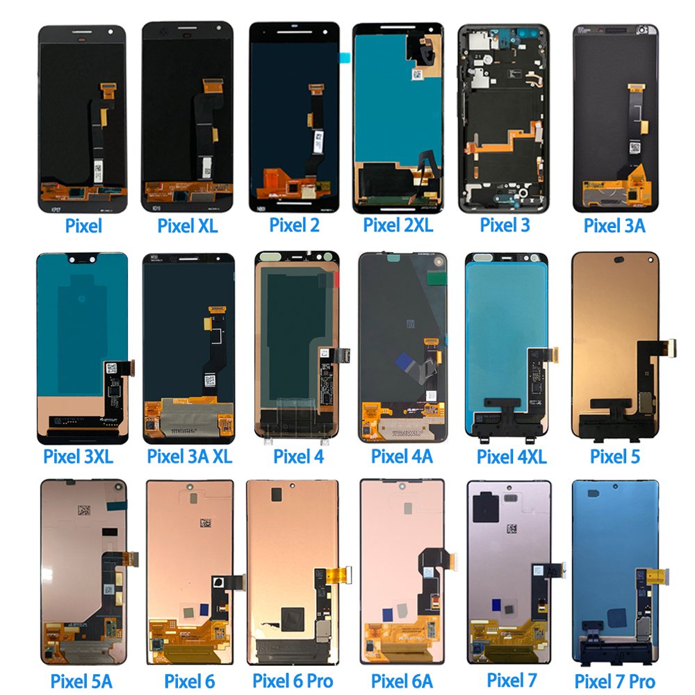 Mobile Phone LCD 2XL 3XL 4XL Screen for Google Pixel 3A 4A 5A 6A 3 4 5 6 7 8 Pro Lcd Display Screen Replacement 2 Piece
