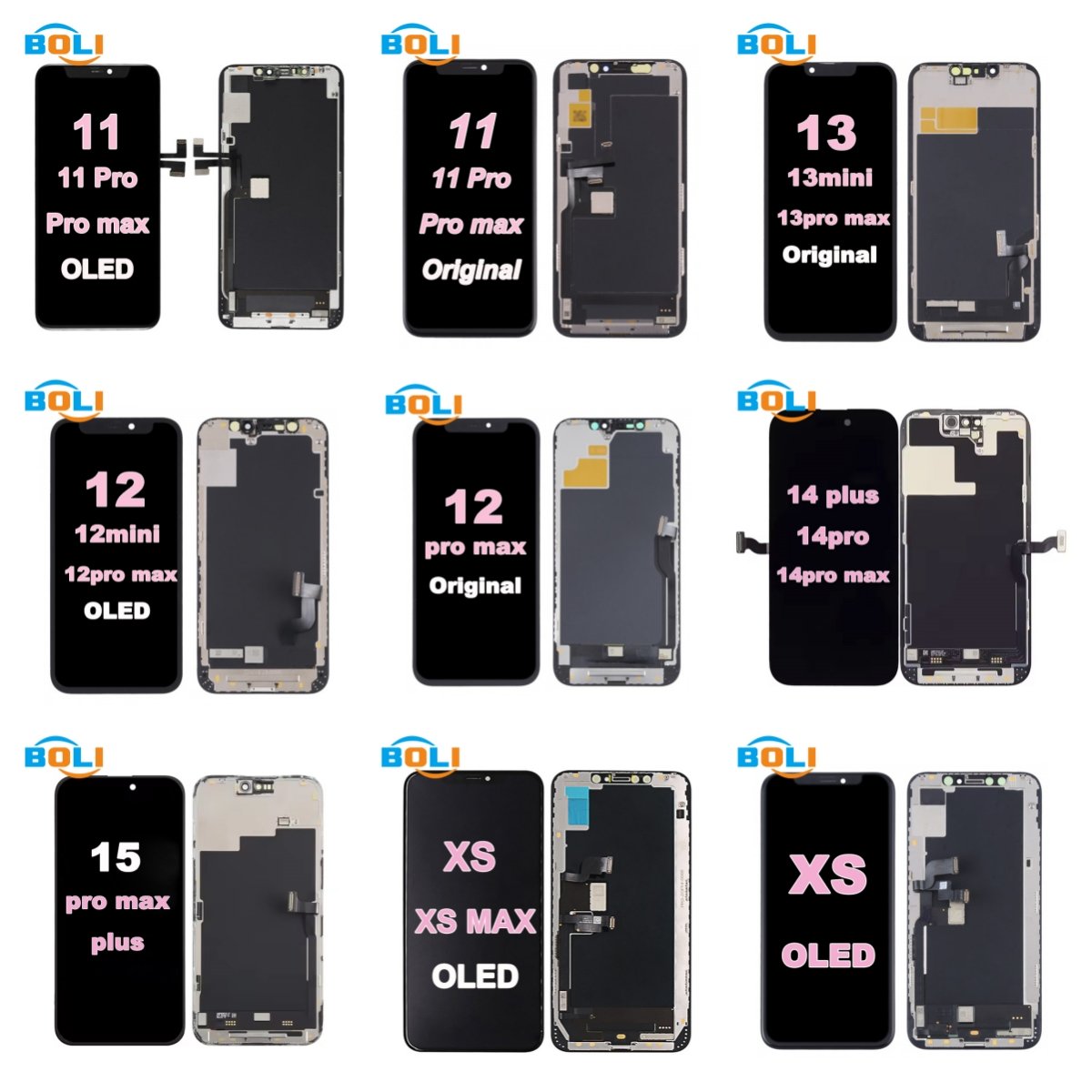 Original Mobile Phone Lcds for Samsung A15 A14 A13 A11 A12 A20 Lcd Display for Samsung A01 A10S A02 A10 A12 A20S A21S A30 screen
