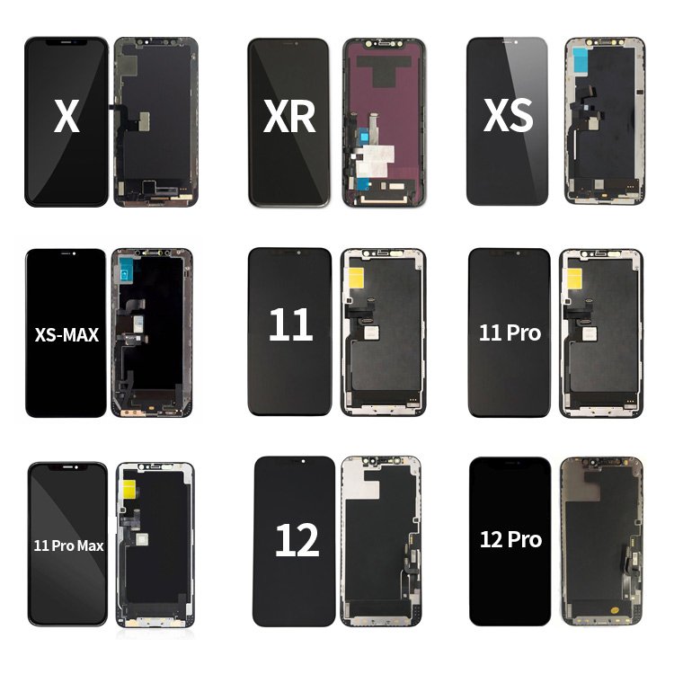 GX screen for iphone x xr xs max, mobile phone lcd gx replacement for iphone 5 6 7 8 plus 11 12 13 pro max screen