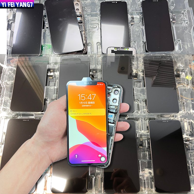 100% A Wholesale RJ Mobile Phone LCD Display Touch Screen Digitizer Assembly For iphone 12 Mini