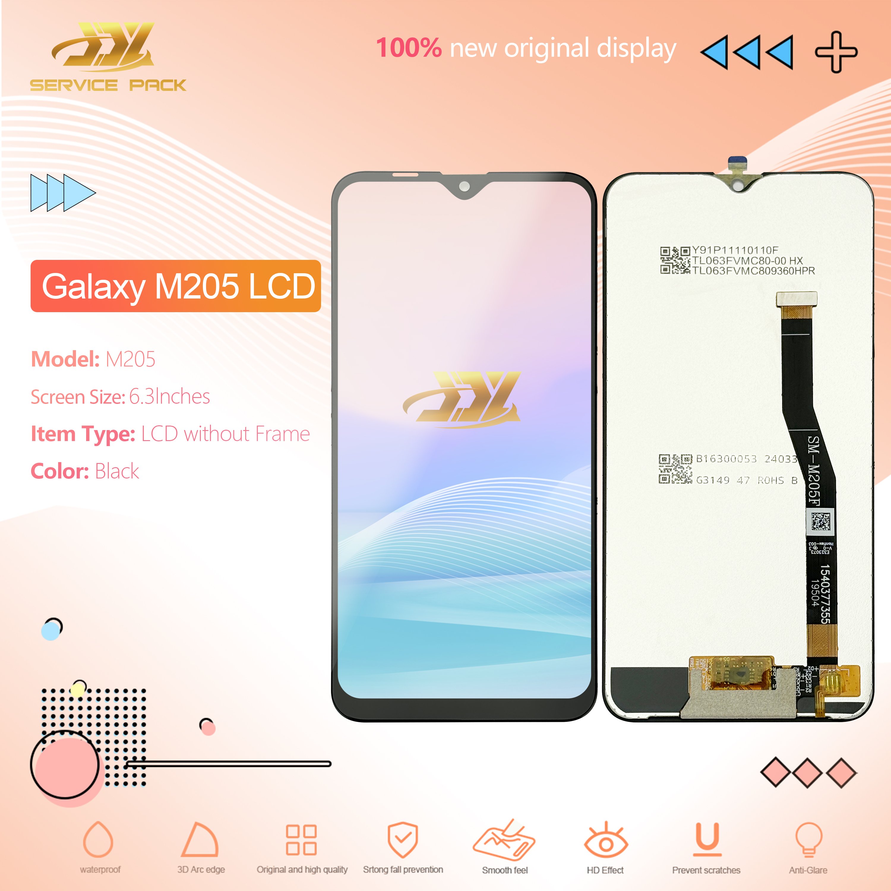 Mobile Phone for samsung m20 m205 LCDs Touch Screen Display Factory Different brand models Digitizer Parts Mobile Phone lcd