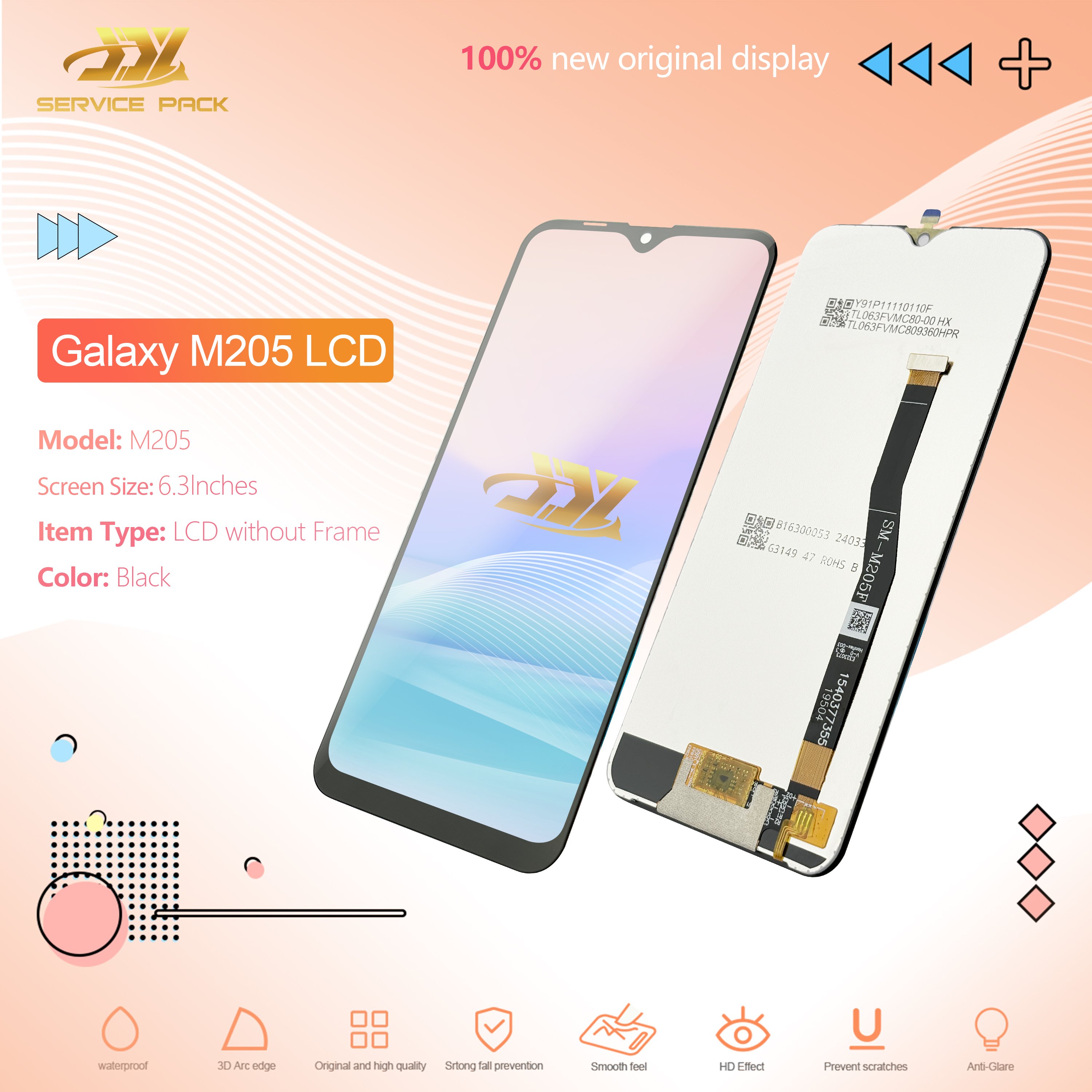 Mobile Phone for samsung m20 m205 LCDs Touch Screen Display Factory Different brand models Digitizer Parts Mobile Phone lcd