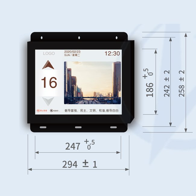 4.3 Inch Elevator Parts Elevator Tft Screen Display Board Lift Indicator Floor Display