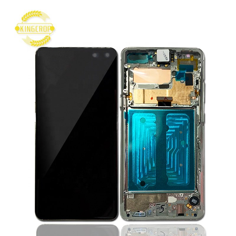 Super Amoled For Samsung Galaxy S10 5G Mobile Phone LCD, For Galaxy S10 5G Screen,For Samsung S10 5G SM-G977 Display With Frame