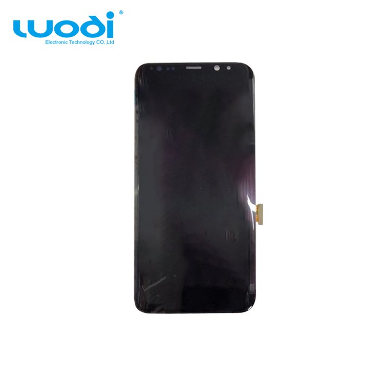 Assembly repair parts 100% original new aplong tone LCD touch panel display screen for samsung s8+ with frame small size