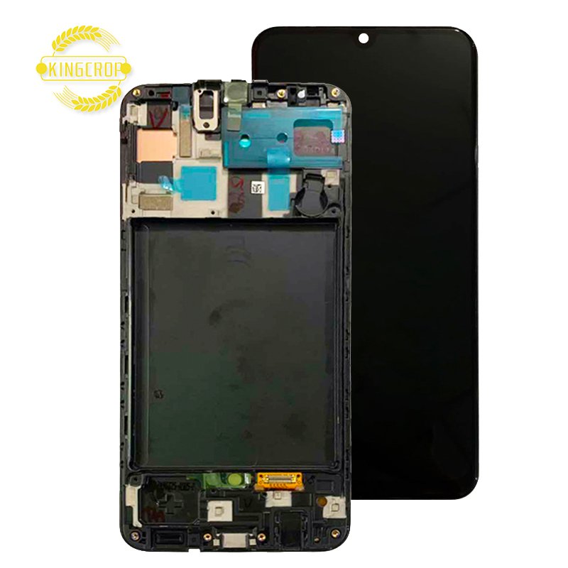 Super Amoled For Samsung Galaxy A50 A505 Mobile Phone LCDs, For Galaxy A50 A505 Touch Screen, For Samsung A50 Display With Frame
