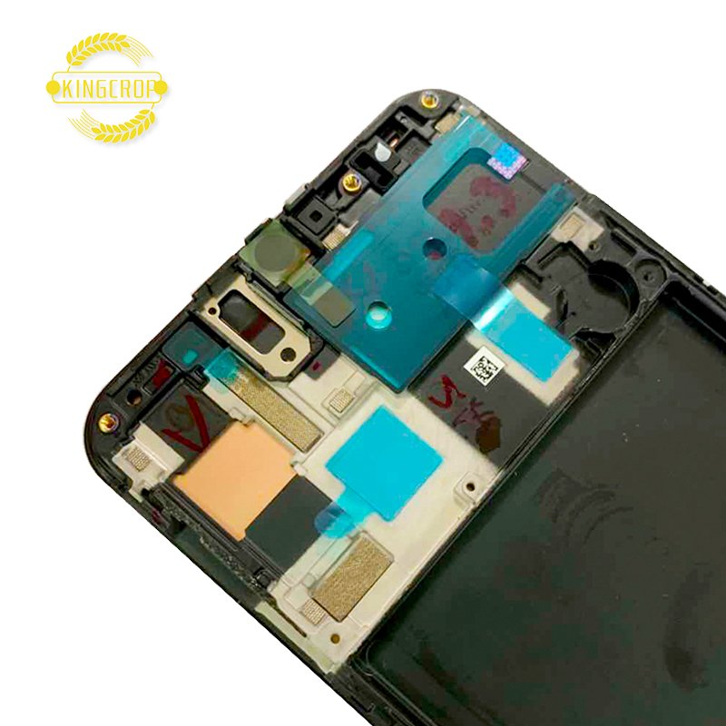 Super Amoled For Samsung Galaxy A50 A505 Mobile Phone LCDs, For Galaxy A50 A505 Touch Screen, For Samsung A50 Display With Frame