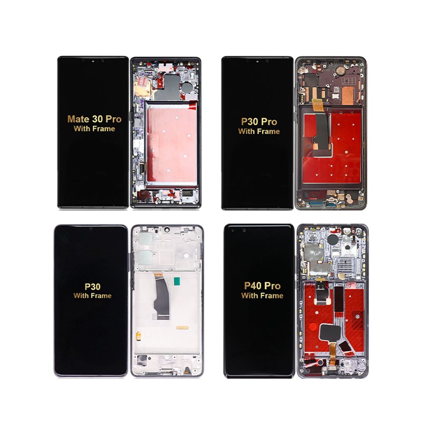 Original Replacement Mobile Phone Display Portable Lcd Screen For Huawei Mate 30 Pro P30 P40 Pro With Frame