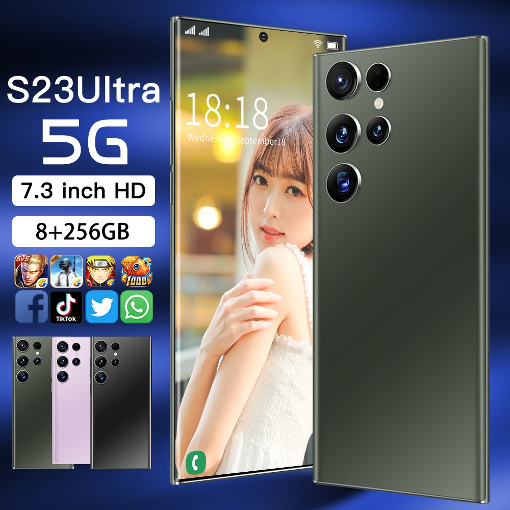 2024 Original 7.3 incell Android S23 ultra phone Smartphone Mobile Phone Cell Gaming Phone smartphone
